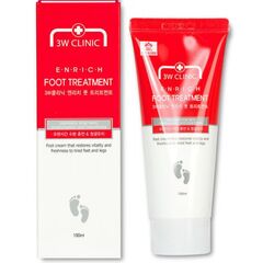 Восстанавливающий крем для уставших ног 3W Clinic Enrich Foot Treatment, 100 мл