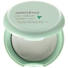 Матирующая бесцветная компактная пудра для лица Innisfree No Sebum Mineral Pact, 8,5 гр