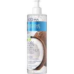 EVELINE 99% NATURAL Увлажняюще-укрепляющий гель для лица и тела 3в1 - COCONUT, 400 мл, изображение 2