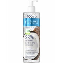 EVELINE 99% NATURAL Увлажняюще-укрепляющий гель для лица и тела 3в1 - COCONUT, 400 мл