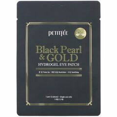 Гидрогелевые патчи для век с чёрным жемчугом и золотом Petitfee Black Pearl & Gold Hydrogel Eye Patch (Sample), 1 пара