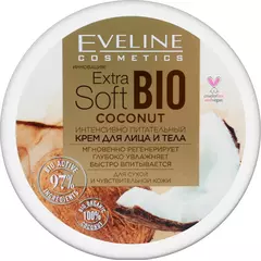 EVELINE "Extra soft Bio" Интенсивно питательный крем для лица и тела 200 мл