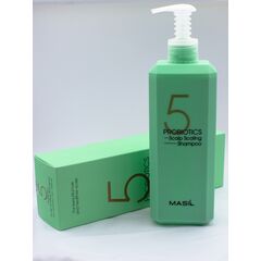 Глубокоочищающий шампунь с пробиотиками Masil 5 Probiotics Scalp Scaling Shampoo, 500 мл, изображение 3