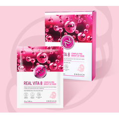 Тканевая маска с витаминами ENOUGH  Real vita 8 complex PRO bright up mask, 25 мл, изображение 2