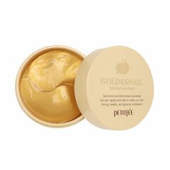 Гидрогелевые патчи для век с муцином улитки и золотом Petitfee Hydro Gel Eye Patch Gold & Snail, 60 шт, изображение 4