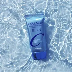 Солнцезащитный крем с коллагеном Enough Collagen Moisture Sun Cream SPF 50+, 50 мл, изображение 2