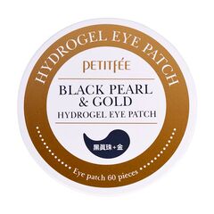Гидрогелевые патчи для век с чёрным жемчугом и золотом Petitfee Black Pearl & Gold Hydrogel Eye Patch, 60 шт
