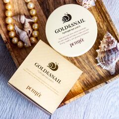 Гидрогелевые патчи для век с муцином улитки и золотом Petitfee Hydro Gel Eye Patch Gold & Snail, 60 шт, изображение 5