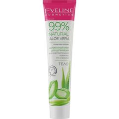 EVELINE 99% NATURAL ALOE VERA Деликатный крем для депиляции чувств кожи ног, рук и бикини 125 мл