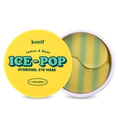 Осветляющие патчи для глаз с экстрактом лимона Petitfee Ice-Pop Lemon & Basil Hydrogel Eye Mask, 60 штук