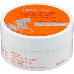 Гидрогелевые патчи с лошадинным маслом и золотом Farmstay Horse Oil & Gold Hydrogel Eye Patch , 60 штук