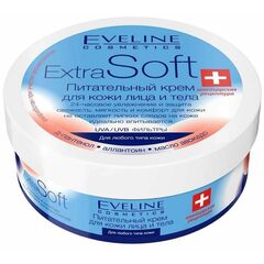 EVELINE "Extra soft" Питательный крем для кожи лица и тела для всех типов кожи 200 мл