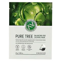 Успокаивающая тканевая маска с чайным деревом ENOUGH Pure tree balancing PRO calming mask, 25 мл, изображение 4
