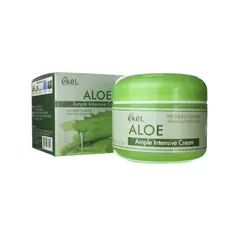 EKEL Ампульный интенсивный крем с ЭКСТРАКТОМ АЛОЕ 100 гр, изображение 4
