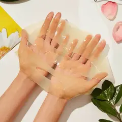 Успокаивающая осветляющая гидрогелевая маска с экстрактом ромашки Petitfee Chamomile Lightening Hydrogel Mask, 1 уп (5шт), изображение 5