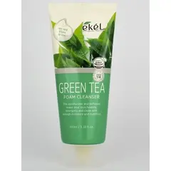 EKEL Пенка для умывания с экстрактом ЗЕЛЕНОГО ЧАЯ 100 мл, изображение 2