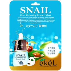 EKEL Тканевая маска для лица SNAIL 25 мл, изображение 2