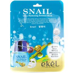 EKEL Тканевая маска для лица SNAIL 25 мл, изображение 3