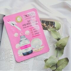 DORIS Тканевая маска для лица с экстрактом жемчуга PEARL REAL ESSENCE 25 мл, изображение 2