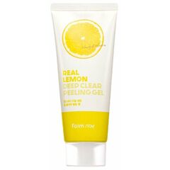 Пилинг-гель с экстрактом лимона FarmStay Real Deep Clear Peeling Gel Lemon, 100 мл