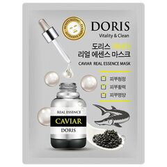 DORIS Тканевая маска для лица с экстрактом черной икры CAVIAR REAL ESSENCE 25 мл