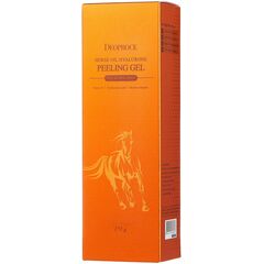 Пилинг-гель с гиалуроновой кислотой и лошадиным жиром Deoproce Horse Oil Hyalurone Peeling Gel, 170 мл, изображение 2