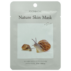 FOODAHOLIC NATURE SKIN Тканевая маска для лица с муцином улитки 23 мл