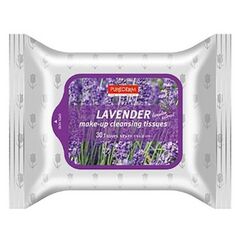 PUREDERM Салфетки для снятия макияжа с экстрактом ЛАВАНДЫ