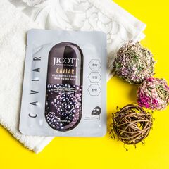 JIGOTT Ампульная тканевая маска для лица CAVIAR 27 мл, изображение 5