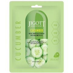 JIGOTT Ампульная тканевая маска для лица CUCUMBER 27 мл
