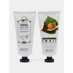 JIGOTT Набор: Увлажняющий крем для рук с муцином улитки + JIGOTT Увлажняющий крем для ног SNAIL, изображение 6