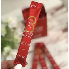 Восстанавливающий профессиональный шампунь с керамидами Masil 3 Salon Hair CMC Shampoo, 20 шт\уп по 8 мл, изображение 3