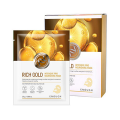 Антивозрастная тканевая маска с золотом ENOUGH Rich gold intensive PRO nourishing mask, 25 мл, изображение 2