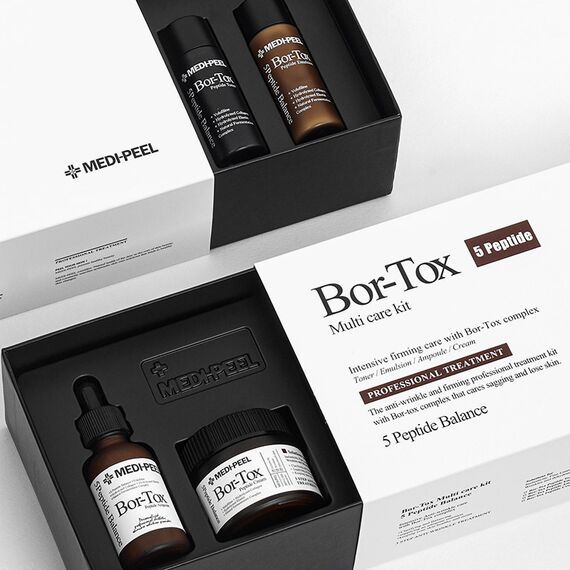 Лифтинг-набор с эффектом ботокса Medi-Peel Bor-Tox 5 Peptide Multi Care Kit, 30 мл+30 мл+30 мл+50 мл, изображение 5