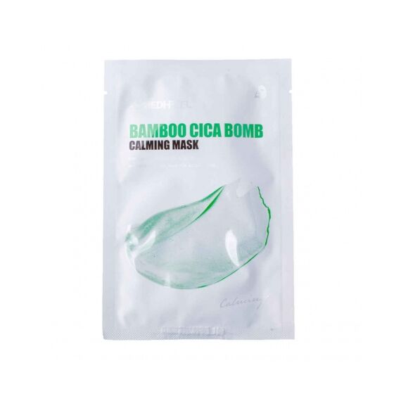 Успокаивающая тканевая маска с центеллой и бамбуком Medi-Peel Bamboo Cica Bomb Calming Mask, 25 мл\10 шт уп, изображение 2