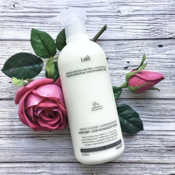 Увлажняющий бессиликоновый бальзам для волос Lador Moisture Balancing Conditioner, 530 мл, изображение 2