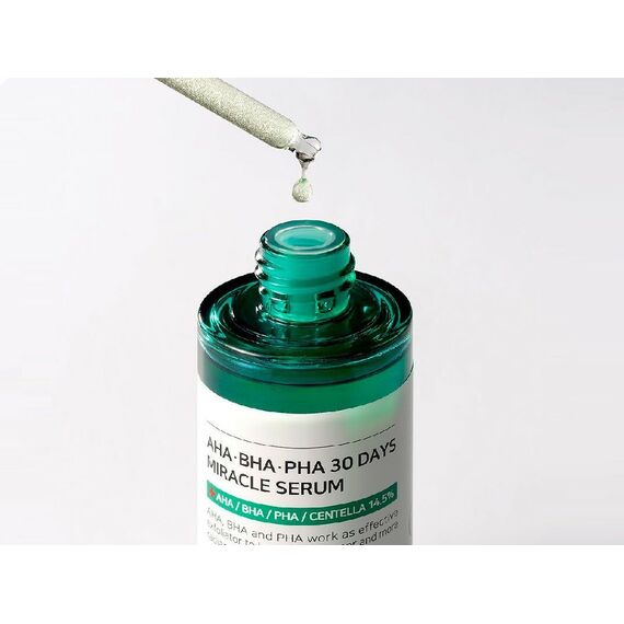 Кислотная сыворотка для проблемной кожи Some By Mi AHA BHA PHA 30 Days Miracle Serum, 50 мл, изображение 3