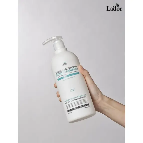 Защитный шампунь для поврежденных волос Lador Damage Protector Acid Shampoo, 900 мл, изображение 3