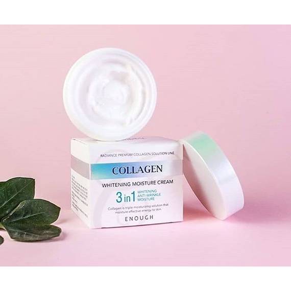 Увлажняющий крем с коллагеном и осветляющим эффектом Enough Collagen Whitening Moisture Cream, 50 мл, изображение 3