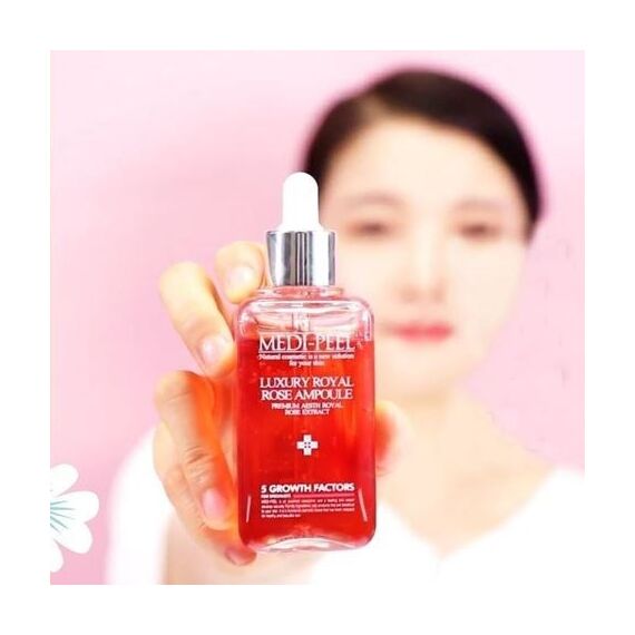 Премиальная ампульная сыворотка с экстрактом роз MEDI-PEEL Royal Rose Premium Ampoule, 100 мл, изображение 5