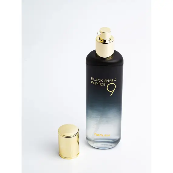 Омолаживающий тонер с комплексом из 9 пептидов FarmStay Black Snail Peptide9 Perfect Toner, 120 мл, изображение 6