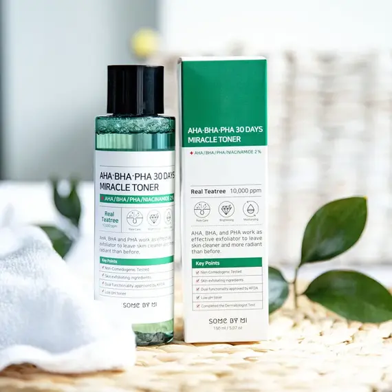 Кислотный очищающий тоник для проблемной кожи Some By Mi AHA-BHA-PHA 30 Days Miracle Toner, 150 мл, изображение 4