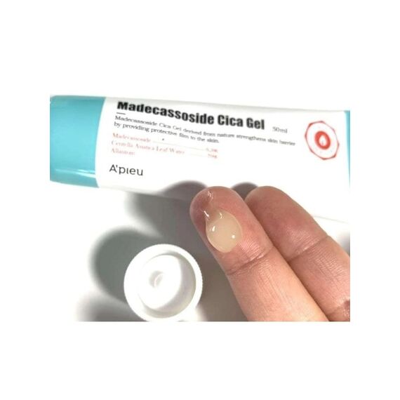 Лечебный гель против несовершенств в тубе A'Pieu Madecassoside Cica Gel Tube, 50 мл, изображение 4