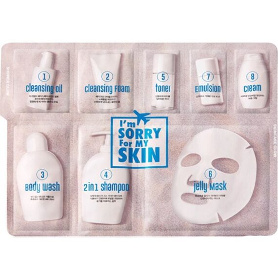 Набор для путешествий Ultru I`m Sorry For My Skin 8 Step Travel Jelly Mask, изображение 3