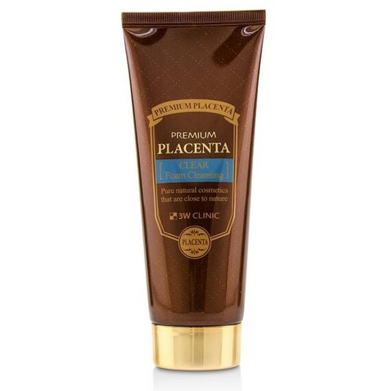 Пенка для умывания 3W Clinic Premium Placenta Clear Foam Cleansing, 180 мл