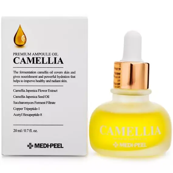 Омолаживающая сыворотка с камелией Medi-Peel Premium Fermentation Camellia Ampoule Oil, 20 мл, изображение 5