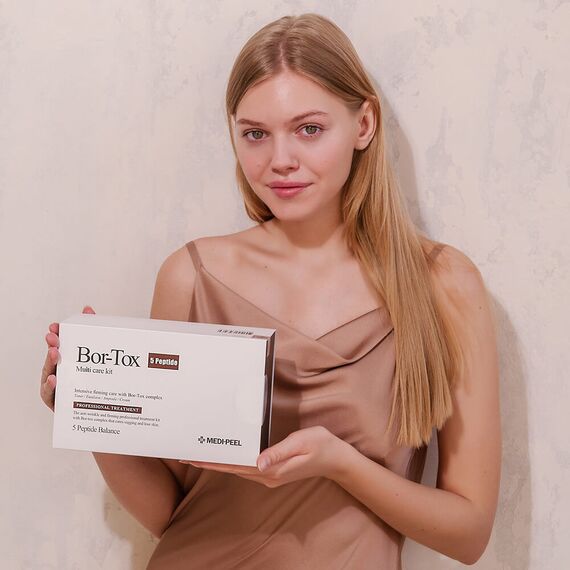 Лифтинг-набор с эффектом ботокса Medi-Peel Bor-Tox 5 Peptide Multi Care Kit, 30 мл+30 мл+30 мл+50 мл, изображение 4