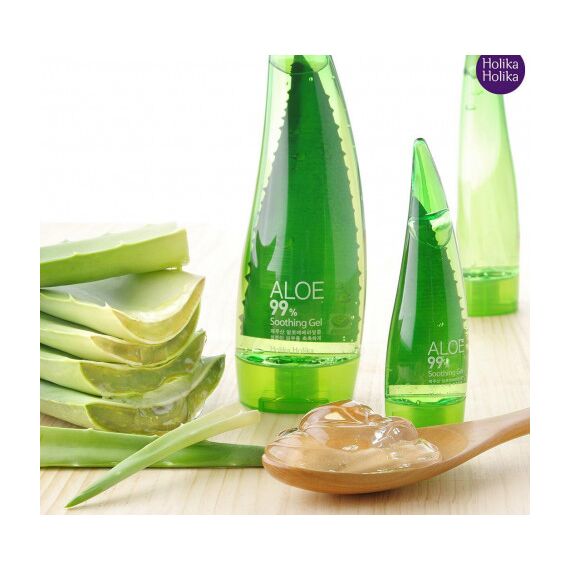 Увлажняющий гель алоэ вера для кожи лица и тела Holika Holika Aloe 99% Soothing Gel, 250 мл, изображение 5