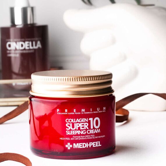 Омолаживающий ночной крем для лица с коллагеном Medi-Peel Collagen Super10 Sleeping Cream, 50 мл, изображение 7