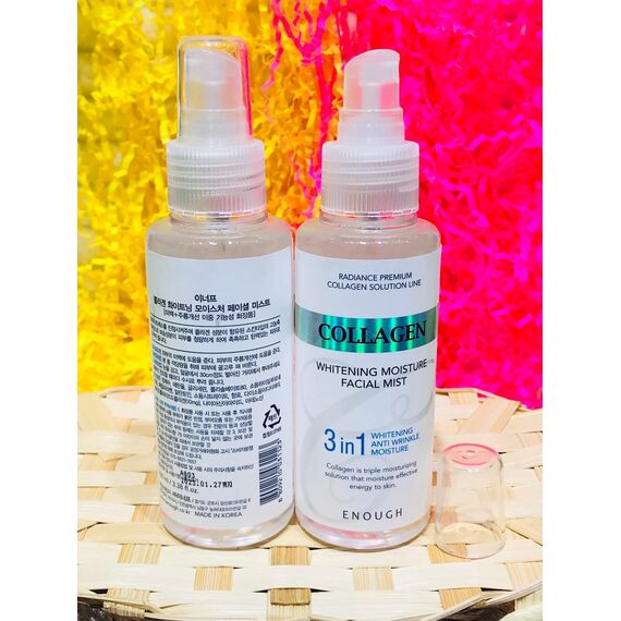 Увлажняющий осветляющий мист с коллагеном Enough collagen 3 in 1 mist, 100 мл, изображение 4